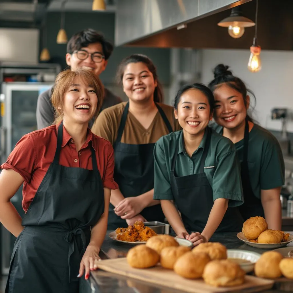 Chicken Road team members smiling