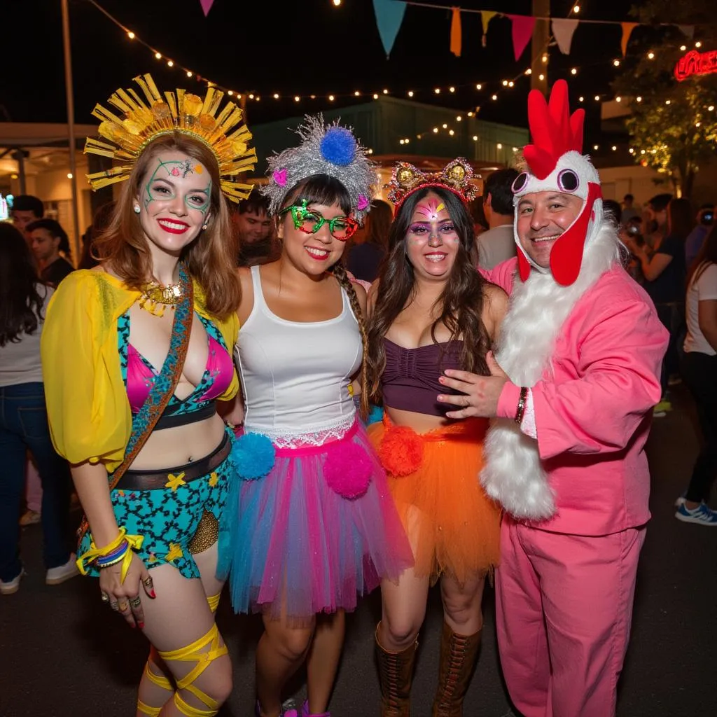 Themed party at the cafe