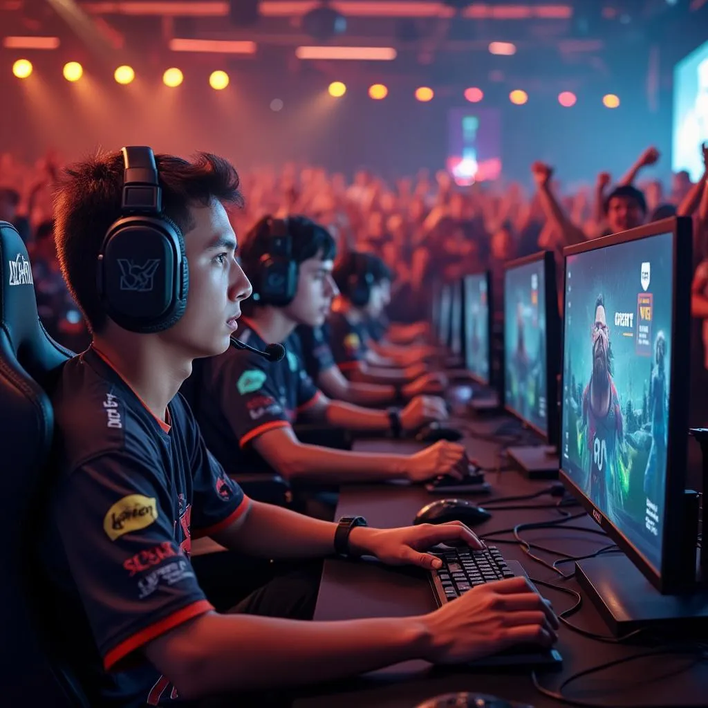 Esports tournament in progress