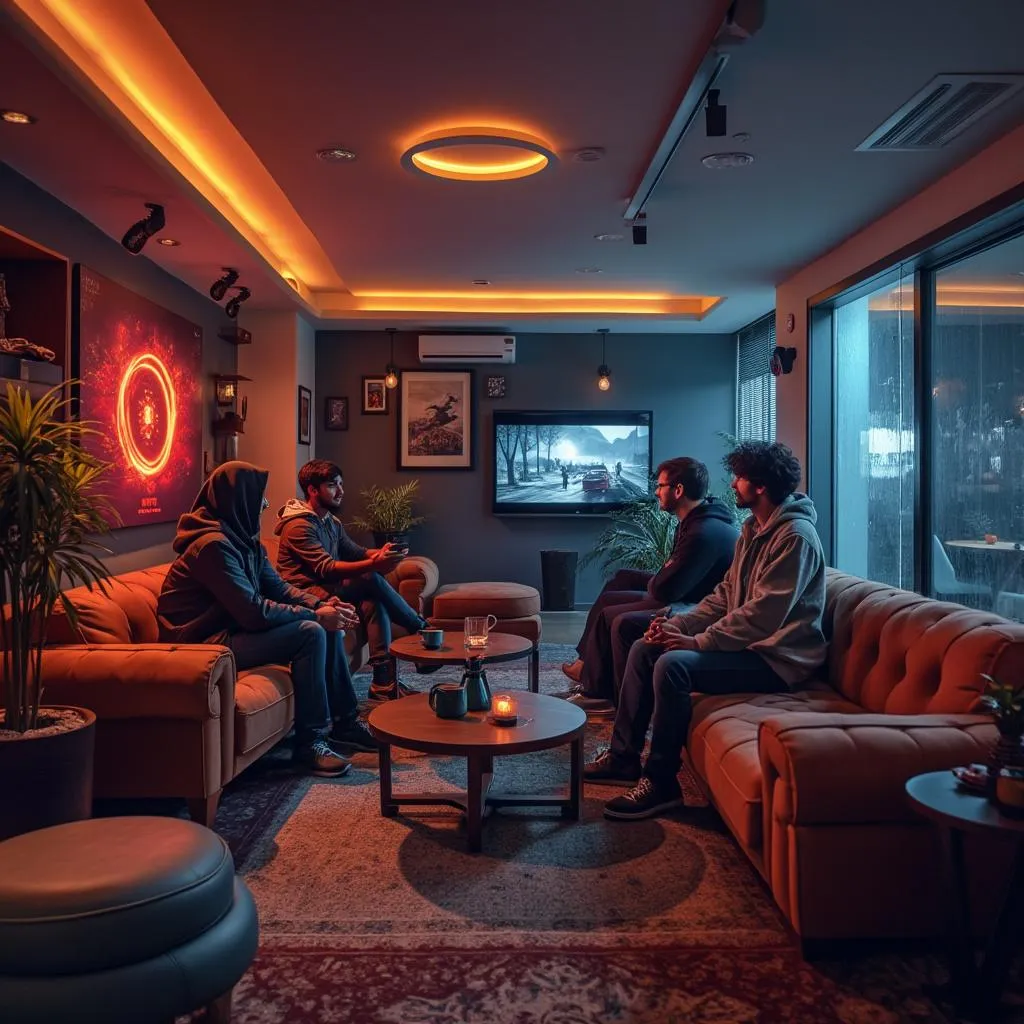 Cozy lounge area for relaxing