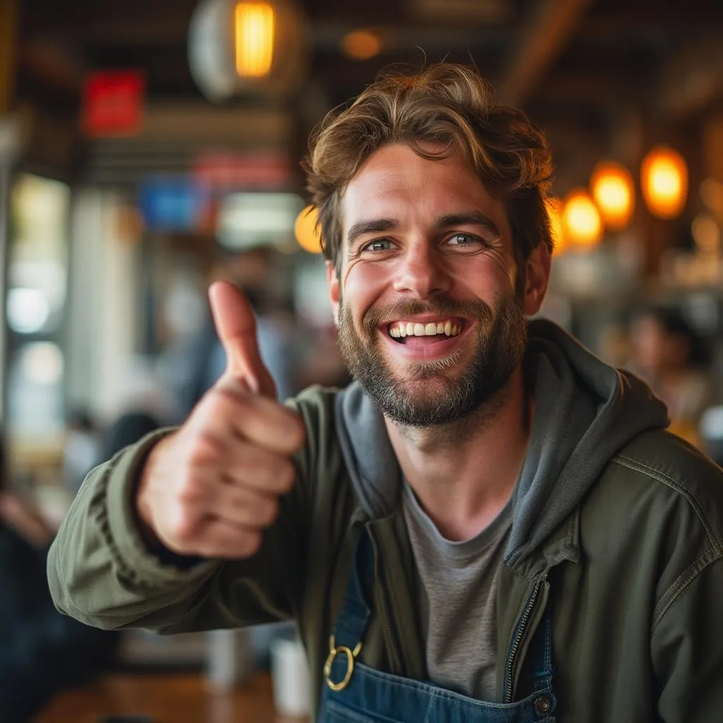 Enthusiastic visitor David K.